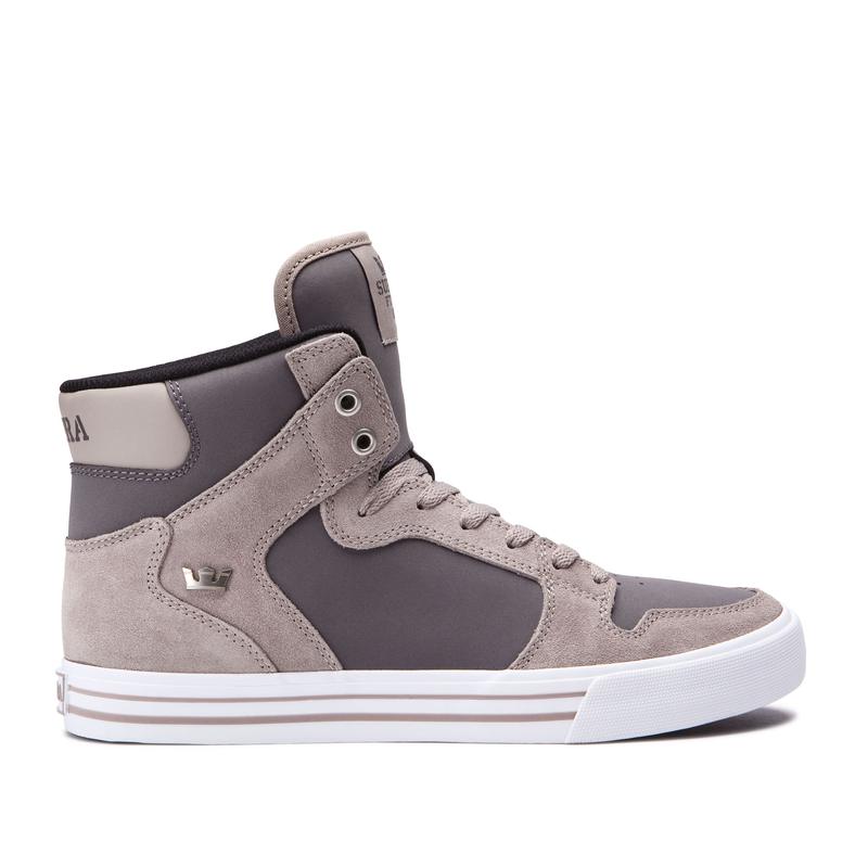 Zapatillas Altas Supra Argentina Hombre - VAIDER Gris Oscuro (OUMCY-8065)